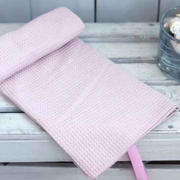 Serviette De Bain Gaufrée En Coton Doux, Séchage Rapide Et Ultra Absorbante