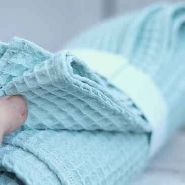 Serviette De Bain élégante En Coton Gaufré