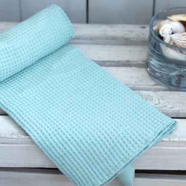 Serviette De Bain élégante En Coton Gaufré