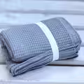 Gray Waffle Cotton Towel