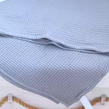 Gray Waffle Cotton Towel
