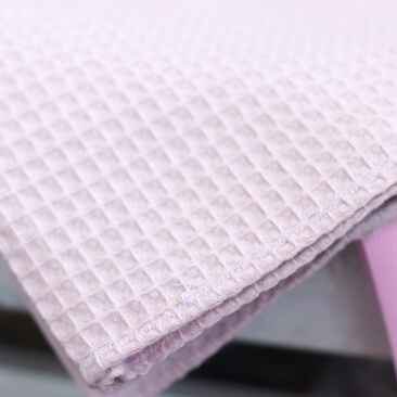 Serviette De Bain Gaufrée En Coton Doux, Séchage Rapide Et Ultra Absorbante