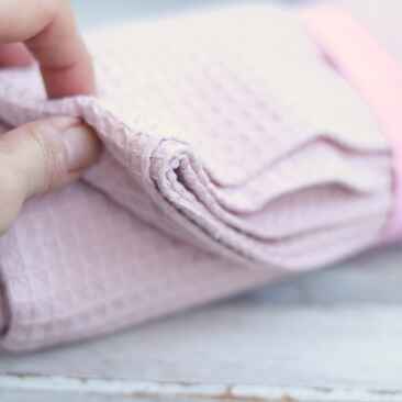 Serviette De Bain Gaufrée En Coton Doux, Séchage Rapide Et Ultra Absorbante