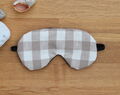 Adjustable Sleeping Eye Mask, Beige Linen Travel Gifts, Eye Cover For Travel