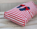 Shoe Bag Organizer And Cute Gift For Her Made Of Red Stripes Travel Shoe Bag