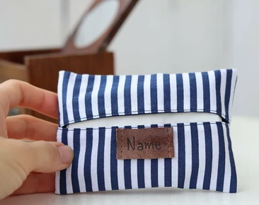 Personalizirani držač papirnatih maramica, plavi remeni, džep za putnu maramicu, elegantni darovi za 50. rođendan za njega