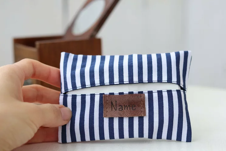 Personalized Tissue Holder, Travel Tissue Case Pocket, Elegant 50th birthday idea gifts for him