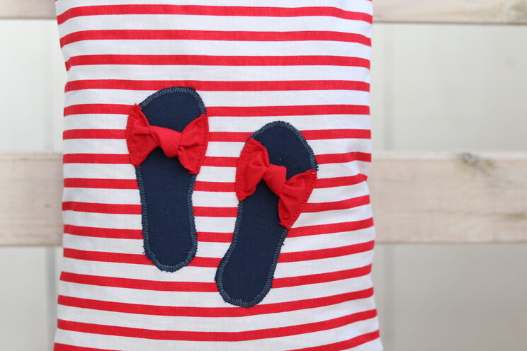 Schoenentasorganizer En Leuk Cadeau Voor Haar Gemaakt Van Red Stripes Reisschoenentas