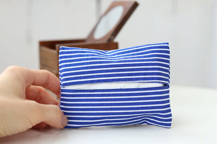 Personlig Vævsholder, Blå Julegaver Til Ham Tissue Pocket Tissue Case, Travel Wipes Holder
