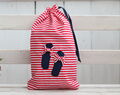 Organizer Do Torby Na Buty Red Stripes, Cute Travel Shoe Bag, Oryginalny Prezent Dla Niej