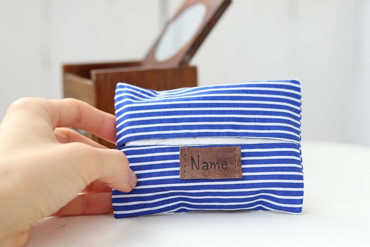 Personalised Tissue Holder, Blue Christmas Gifts For Him Tissue Pocket Tissue Case, Travel Wipes Holder