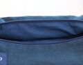 Tamsiai Mėlynos Spalvos Lininis Kosmetikos Krepšys Personalizuotas Travel Organizatorius Kelioninis Apatinio Trikotažo