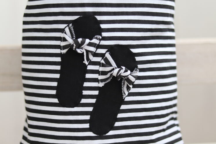 Katoenen Schoenentas Organisator, Leuk Cadeau Voor Haar, Black Stripes Travel Shoe Bag
