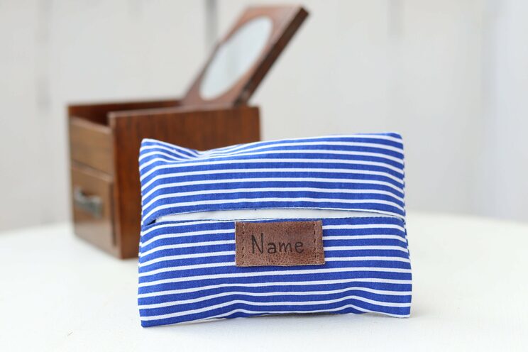 Personalisierter Taschentuchhalter, Blaue Weihnachtsgeschenke Für Ihn Taschentuch Taschenetui, Reisetücher Halter
