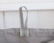 Personalized Laundry Hamper, Cotton grey stripes laundry organizer for dirty clothes, Nursery Storage