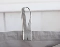 Personalized Laundry Hamper, Cotton Grey Stripes Laundry Organizer For Dirty Clothes, Nursery Storage