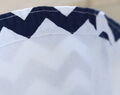 Marineblauer Chevron Fönhalter Personalisierte Haartrocknertasche Für Gästehaus