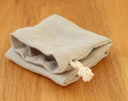 Envoltura de utensilios de lino sin residuos, soporte para cubiertos reutilizable beige para viajes, bolsa con cordón para picnic
