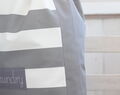 Personalisierter Wäschekorb, Baumwolle Grau Gestreifter Wäscheorganisator Für Schmutzige Kleidung,