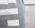 Personalized Laundry Hamper, Cotton Grey Stripes Laundry Organizer For Dirty Clothes, Nursery Storage