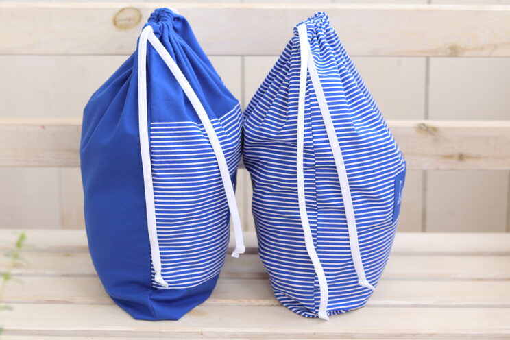 Travel Laundry Bags With Name, Dirty And Clean Organizer, Stripes Bags For Kids, Pouches For Lingerie