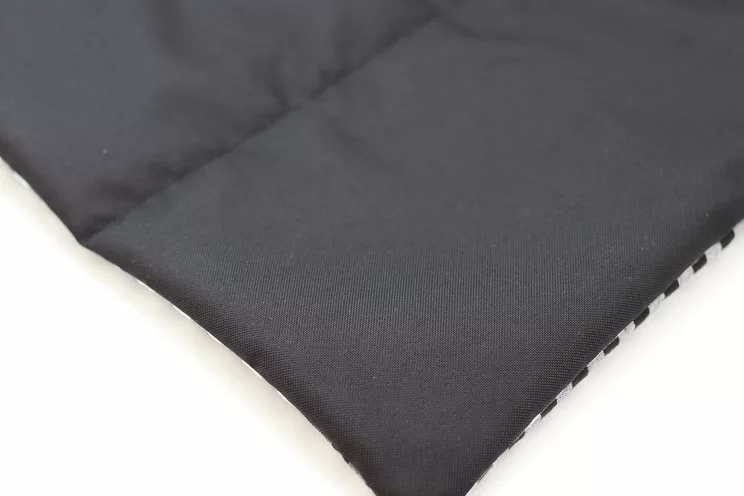 Travel Pet Blanket Personalized, Black White Check Dog Or Cat Roll Up Mat, Portable Bad Cover Outdoor Fabric, Medium