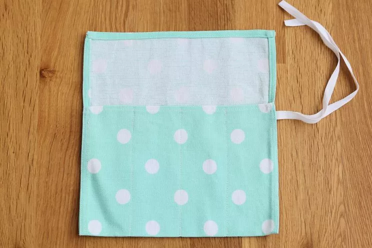 Reusable Cutlery Roll, Cotton Cutlery Wrap for travel, Zero Waste Utensils Holder for Picnic