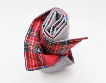 Reizen huisdier deken gepersonaliseerd, hond of kat oprollen mat scotch stof, tartan draagbare bed cover wasbare stof, maat S