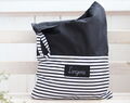 Travel Lingerie Bag With Name, Black Striped Dirty Clothes Bag, Kids Travel Accessories, Travel Laundry Bag, Zero Waste