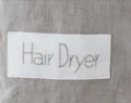 Beige Linen Hair Curler Storage, Hair Dryer Bag For Beach House, Airbnb Blow Dryer Organizer, Hair Curler Storage, Hair
