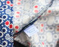 Sac à Vêtements Sales En Coton à Fleurs Rétro Bleu Sac De Lingerie De Voyage Avec Nom
