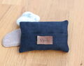 Personalisierter Reise-Taschentuchhalter, Geldbörsen-Taschenhalter, elegante Marineblau-Leinen-Idee zum 50. Geburtstag, Geschenke für Papa