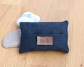 Personalized Travel Tissue Holder, Purse Pocket Holder, Elegant Navy Blue Linen 50th Birthday Idea, Gifts For Dad