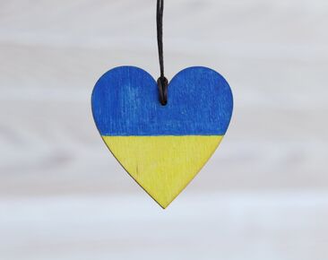 Gepersonaliseerde Oekraïense vlag, handgeschilderde auto-accessoires, Oekraïne bagagelabel, kerst ornament