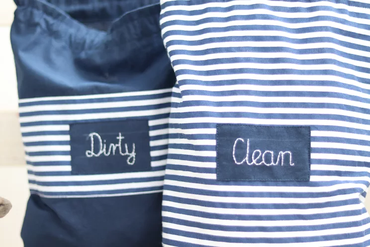 Personalized Kids travel clean and dirty lingerie bags, kindergarten pouches, travel baby shower gift, Kids travel organizer