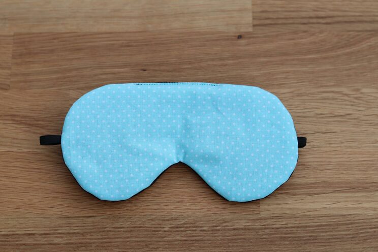 Verstellbare Schlafaugenmaske, Türkisfarbene Augenabdeckung Für Reisen, Reisegeschenke Aus Baumwolle