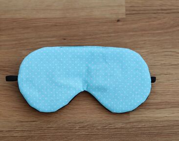 Adjustable sleeping eye mask, turquoise Eye cover for Travel, cotton travel gifts