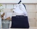 Travel Laundry Bag, Dirty Clothes Bag, Lingerie Bag, Marine Navy Blue Bag, Sea Travel Accessories, Drawstring Bag