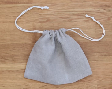 Small linen cosmetic organizer, Beige mini backpack organizer, little treasure bag, Linen Purse Inserts,Linen drawstring pouch
