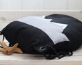 Bawełniany Czarny Plecak, Lekki Prezent Podróżny, Minimalistyczny Plecak Czarnych Gór