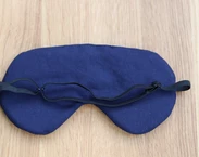 Linen adjustable sleeping eye mask, Eye cover for Travel, linen travel gifts