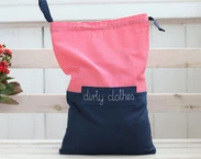 Reise-Wäschebeutel, Dessous-Tasche, rote Streifentasche, Reiseaccessoires, personalisierte Reisetasche, Pyjama-Tasche
