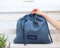 Lininio Apatinio Trikotažo Skalbimo Krepšys, Skirtas Kelionėms Mėlynos Spalvos Individualizuotos Etiketės Kelionių