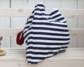 Everyday Tote Bag Stripes Thick Cotton, Beach Bag For Woman With Pockets