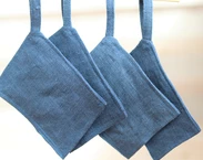 Linen Cleaning Organic pads, set of 4, Kitchen Zero waste lifestyle, Reusable bathroom pads, Linen Washcloth