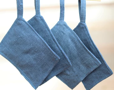 Linnerengöring Organiska kuddar, set om 4, Kitchen Zero waste lifestyle, Återanvändbara badrumsdynor, Linne tvättlapp
