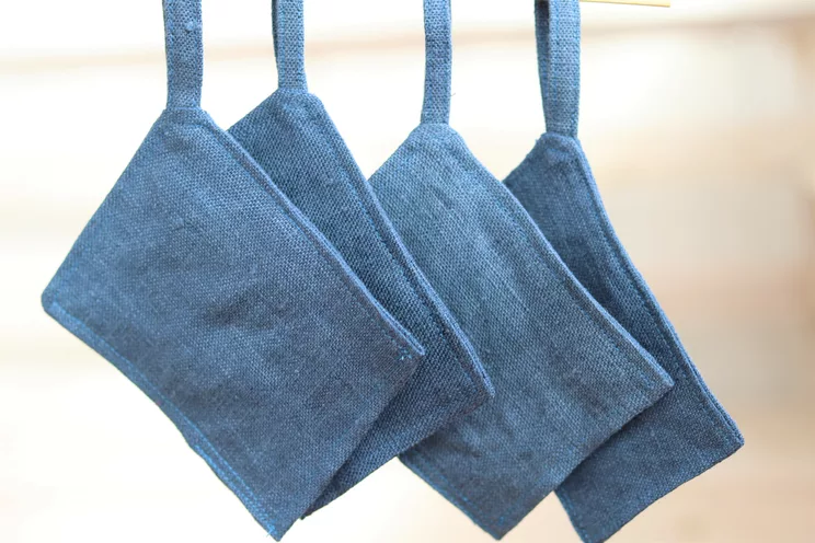 Linen Cleaning Organic pads, set of 4, Kitchen Zero waste lifestyle, Reusable bathroom pads, Linen Washcloth