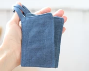 Linen Cleaning Organic pads, set of 4, Kitchen Zero waste lifestyle, Reusable bathroom pads, Linen Washcloth