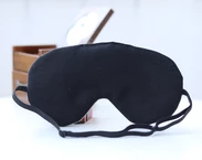 Elegant Adjustable sleeping eye mask, Ecru linen Eye cover for Travel, wedding gift for her