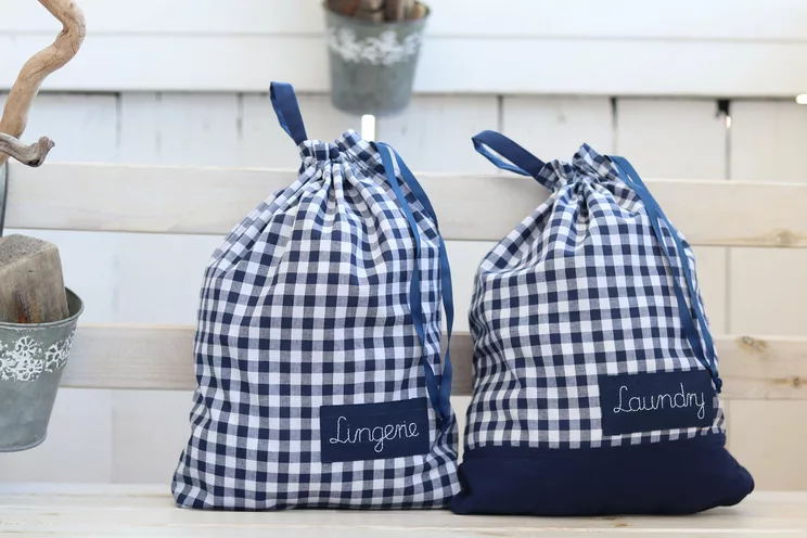 Travel laundry bags for kids with name, baby travel lingerie organizer, kindergarten pouches